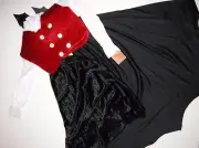 NWT NEW Halloween Costume L (10-12) Boy Vampire Child Dracula