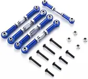 IOIUSKKU Aluminum Alloy 1/10 Steering Link Rod Set for XTE XBE Monster Trucks 5pcs RC Car Accessories Replacement Parts, Dark Blue