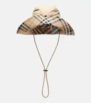 [Burberry] Burberry Burberry Check gabardine hat UK 6 5/8 beige