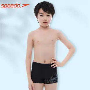 Speedo兒童泳褲男童專業防水競速中大童平角抗氯訓練青少年游泳褲
