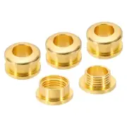 5mm(1/5 Inch) Brass Hole Eyelets, 4 Pcs Arc Surface Grommets, Imitation Gold