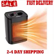 Portable Electric Space Heater - 1500W/750W Quiet Ceramic Fan with Thermostat