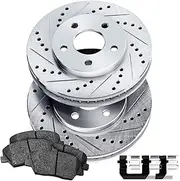 Power Sport Rear Brakes and Rotors Kit |Rear Brake Pads| Brake Rotors and Pads| Ceramic Brake Pads and Rotors |fits 2014-2016 Mazda 3, 2014-2016 Mazda 3 Sport
