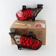 TDTAPN Car Bumper Reflector Compatible for Mitsubishi Pajero Sport 2011-2015 3-in-1 Functions Rear Running Light + Brake Light + Reverse(Red)
