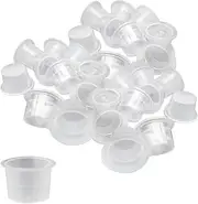 100Pcs Tattoo Ink Caps,Small Tattoo Cups,Tattoo Pigment Ink Cups,Disposable Tattoo Ink Caps Disposable Tattoo Ink Cups, Microblading Tattoo Ink Cups,Tattoo Pigment Caps,Tattoo Supplies (13mm)