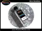 SILVER Metal Flake 2oz Large - .015 Hex, Custom, HOK, Automotive Custom