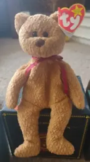 Ty Beanie baby- Curly **RARE** PVC pellets** Tag errors