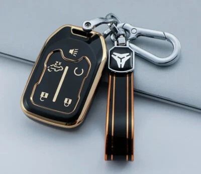 TPU Remote Key Fob Cover Case Holder Shell for GMC Savana Sierra Yukon