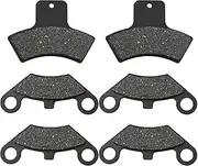 6 Pcs Brake Pads Front and Rear Compatible with Polaris Trail Blazer 250 Sportsman 335 Magnum 500 4 x 4 Scrambler 400 500 2x4