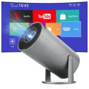 Mini Portable Projector, 4K 1080P Full HD Supported,Auto Keystone, WiFi6+Blue...