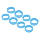 Blue Silicone Luggage Wheel Covers: Silent Scratchproof Protection