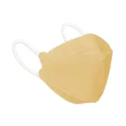Beakey 4-Ply Breathable 3D Face Masks 50 Pcs for Adults-Yellow