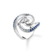 Buy Ring wave with blue stones by Thomas Sabo online - THOMAS SABO Australia