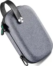 Portable Waterproof Double-Layer Integrated Storage Bag, Electronic Accessory Storage Cable Bag, Suitable for Hard Drives, Power Cables, Chargers, Headphones (Gray)