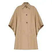 [Max Mara] Max Mara Pedale Cape-style Button-up Coat S-M NEUTRALS