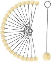 Professional Leather Dye Tools 40pcs Wool Dauber Balls Fleece for Easy Craft Application