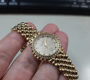 永誠精品尋寶地 NO.7284 Ogival 愛其華鑽錶 滿天晶鑽 18K包金 女錶 石英錶 手錶 真品 二手