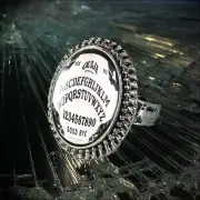 Ouija Board Occult Gothic Horror Adjustable Handmade Ring