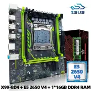 X99-8D4 Motherboard Set Kit with Intel LGA2011-3 Xeon E5 2650 V4 CPU DDR4 16GB