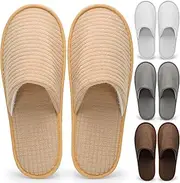 30 Pairs House Slippers Non Slip Disposable Washable Reusable Closed Toe Hotel Slippers for Guests Spa Travel Home Indoor Wedding Party, Multi, One Size