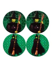 [Maxwell & Williams] Wicked Magical Ceramic Coaster 10cm Set of 4 Elphaba Gift Boxed