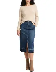 [Marcs] Nancy Denim Midi Skirt in Galaxy Blue