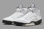 Nike Air Jordan 5 Retro White Reverse Metallic Mens US 7-14 Casual Sneakers New✅