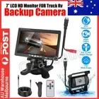 Car Rear View Kit 7" Mirror Monitor + IR Night Vision Reversing Camera