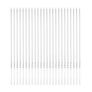 24pcs Kebob Skewers 40cm x 4.3mm x 1.2mm Stainless Steel Flat BBQ Grill Sticks