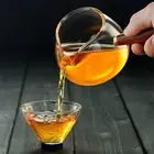 Glass Tea Cup Milk Frothing Pitcher Gong Fu Teapot for Tea House Tea Set