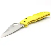 Spyderco Pacific Salt 2- Marine Rescue Utility Folding Knife -EDC- Yellow- Japan