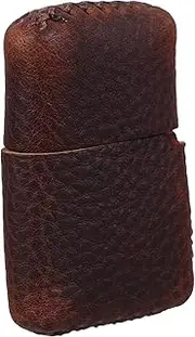 [GANAZONO] Lighter Case Hanging Lighter Cover Portable Lighter Bag Lighter Waist Bag Cover for Smoke Lighter Cigarette Lighter Holder Lighter Waist Case Outdoor Lighter Covers Cowhide Brown