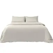 Latte Bamboo Quilt Doona Duvet Cover Set Luxury Silky Soft All Seasons