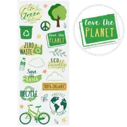MultiCraft Paper Craft Sticker: Classic Themes 'Clear' Photo Safe-Go Green 12.7x30.5cm