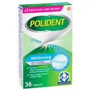 Polident Whitening Daily Cleanser for Dentures 36 Tablets