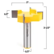 2" Diameter Spoilboard Surfacing Router Bit - 1/2" Shank - Yonico 14903