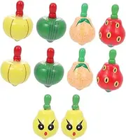 Safe Wooden Tops Toy Educational Toy for Boys and Girls Improve Hand-Eye Coordination Random Style