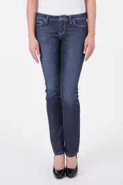 Bumster Straight Worn Blue Jeans--RID-054003/730