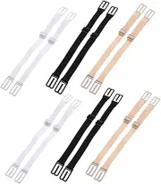 [Yardenfun] Adjustable Bra Straps Bra Shoulder Straps Bra Extensions 6 Pairs Bra Accessories Elastic Comfortable for Everyday Wear