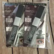 Maybelline Snapscara Mascara #320 BLACK CHERRY Washable-Clump FreeVolume 2Pack