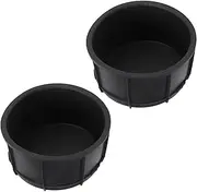 Cup Holder Insert Liner, Perfect Fit Washable UV Protection Black Wear Resistant Console Cup Holder Rubber Inserts for Car