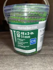 NEW Metabo HPT #8 x 2" Collated Decking Screws #2 Course Thread Deck Approx 1000