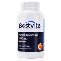 在飛比找momo購物網優惠-【美國BestVite】必賜力南瓜籽油膠囊1瓶(120顆)