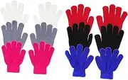 [DEARMAMY] 6pairs Children Cold-proof Winter Gloves Keep Warm Gloves Simple Fashion Mittens