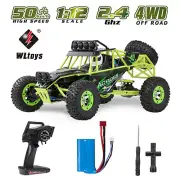 Wltoys 12427 RC Off Road Car 1/12 50Km/h 2.4G 4WD with LED Light for Adults A8F6