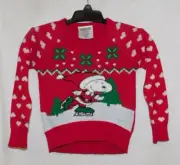 NWT Infant Skating Snoopy Christmas Sweater from the Peanuts - Red - Sz 18M