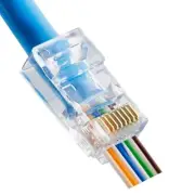 Cat6 Cat6a Pass Through RJ45 End Modular Plug UTP Ethernet Unshielded Connectors
