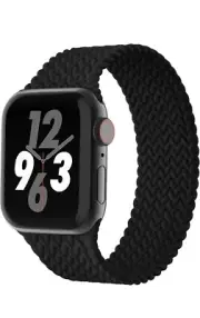Braided Solo Loop Silicone iWatch Strap For Apple Watch Series 8 7 6 5 4 3 2 SE