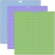 FRAINBOWZ 3Pcs Cutting Mat ，4.5” X6.5” Standardgrip, Lightgrip, Stronggrip, Non-Slip Durable Replacement Cutting Mat, Adhesive Sticky Cutting Mats