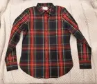 J. CREW New Button Down Stewart Tartan Shirt - Size 8 Tall